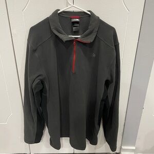 The North Face Grey Fleece 1/4 Zip Pullover